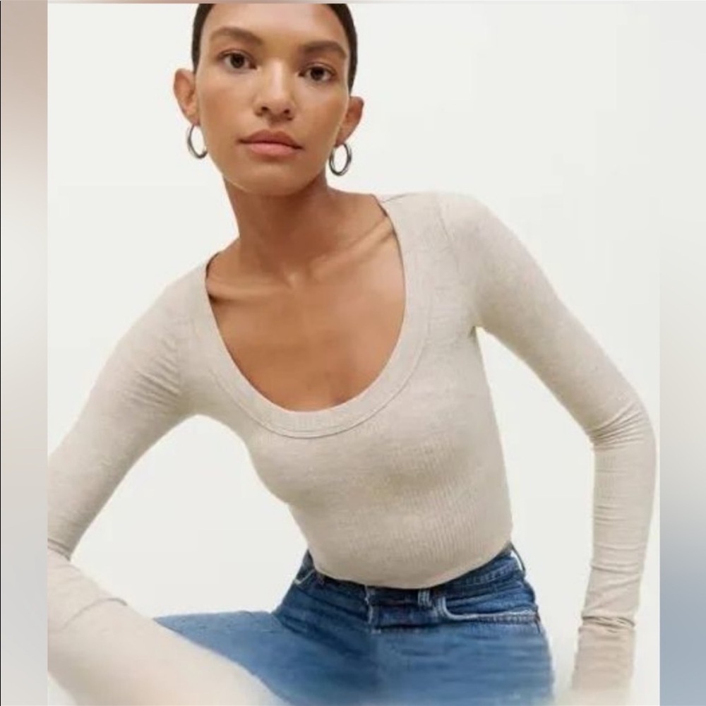 Reformation Scoop Neck Longsleeve
